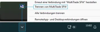 Trennen der Remoteverbindung