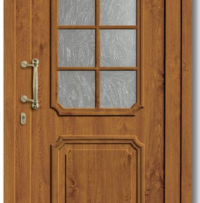 Haustür Modell 202-15 Glas Barock weiß