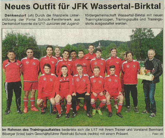 Neues Outfit für JFK Wassertal-Birktal